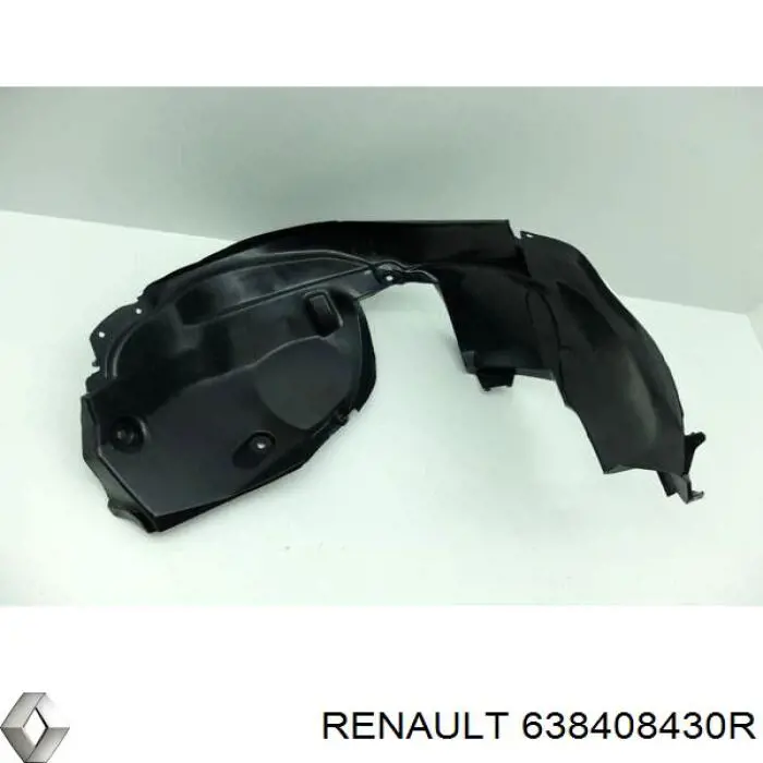 638408430R Renault (RVI) Guarda-barras direito do pára-lama dianteiro