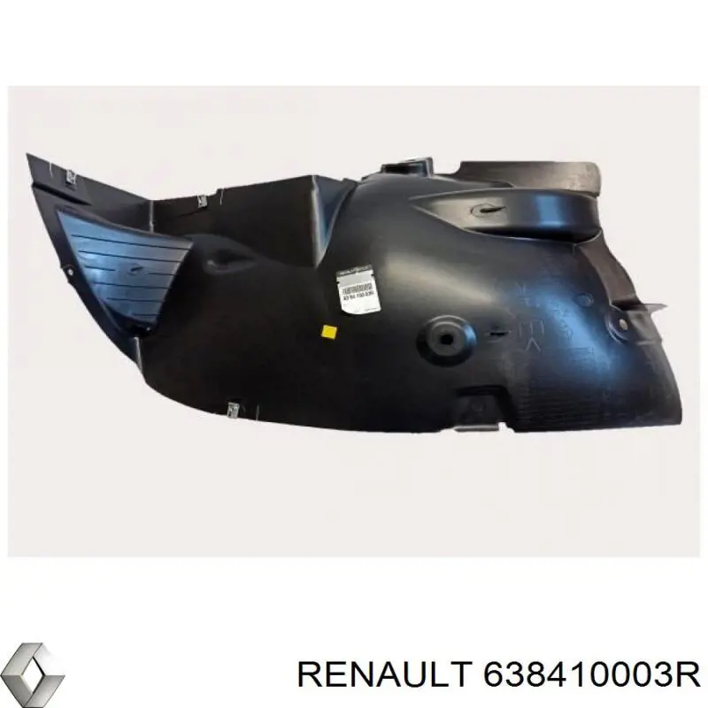 Compre 638410003R Renault (RVI) Guarda-barras esquerdo dianteiro do pára-lama dianteiro