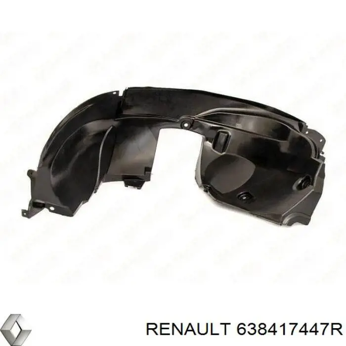 Guarda-barras esquerdo do pára-lama dianteiro Renault (RVI) 638417447R preço, a partir de 60,11 USD