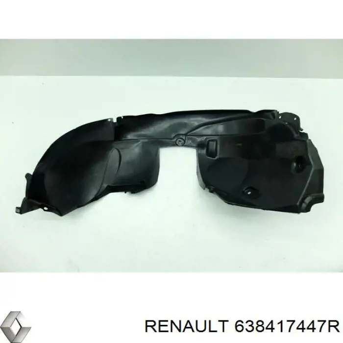 Compre 638417447R Renault (RVI) Guarda-barras esquerdo do pára-lama dianteiro