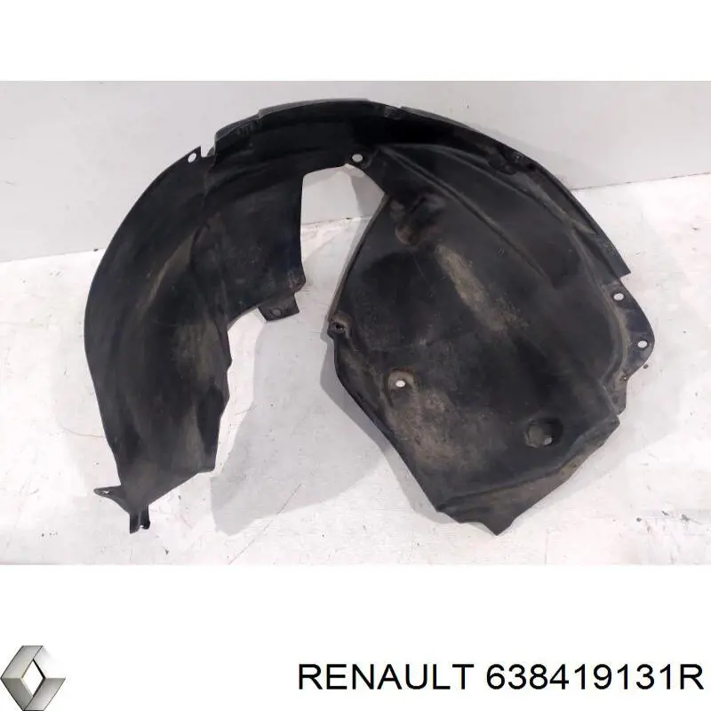 Compre 638419131R Renault (RVI) Guarda-barras esquerdo do pára-lama dianteiro