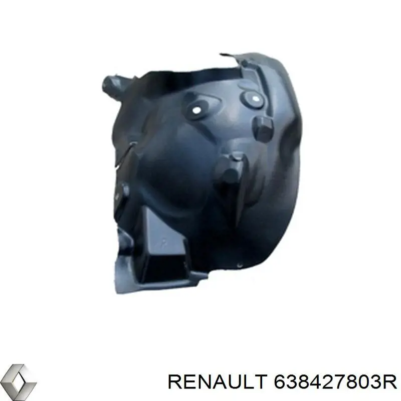 Guarda-barras direito traseiro do pára-lama dianteiro Renault (RVI) 638427803R preço, a partir de 35,68 USD