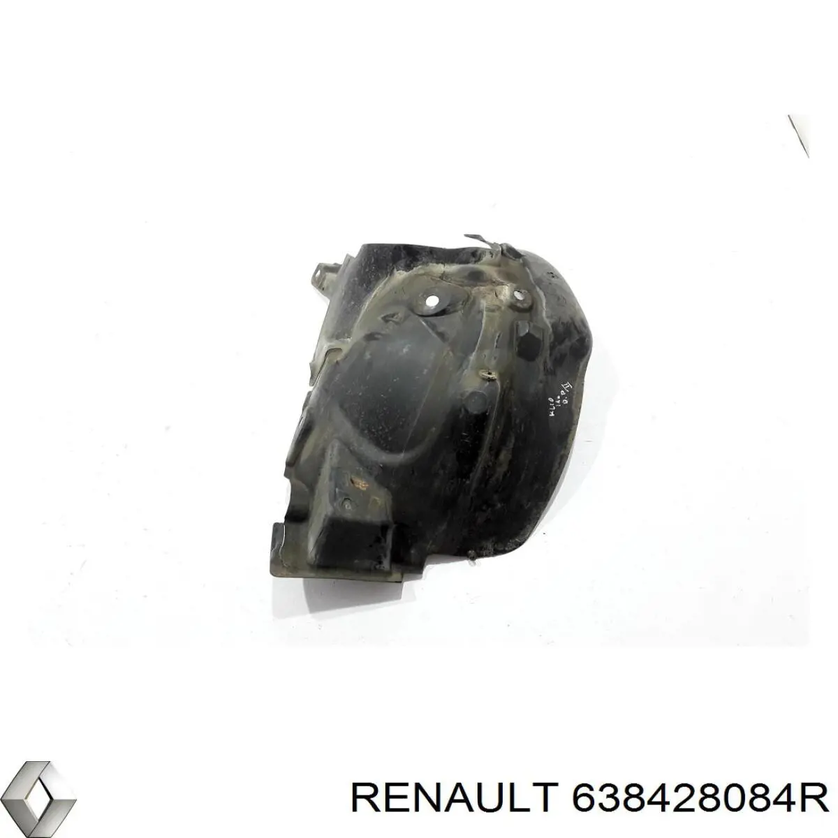 638428084R Renault (RVI) Guarda-barras direito traseiro do pára-lama dianteiro