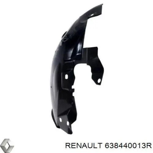 Compre 638440013R Renault (RVI) Guarda-barras direito dianteiro do pára-lama dianteiro
