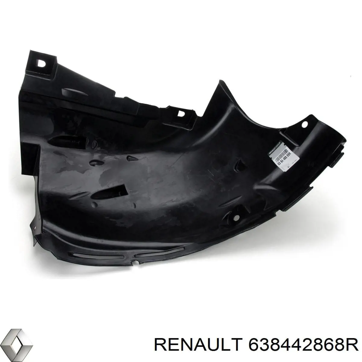 Guarda-barras direito dianteiro do pára-lama dianteiro Renault (RVI) 638442868R preço, a partir de 17,62 USD