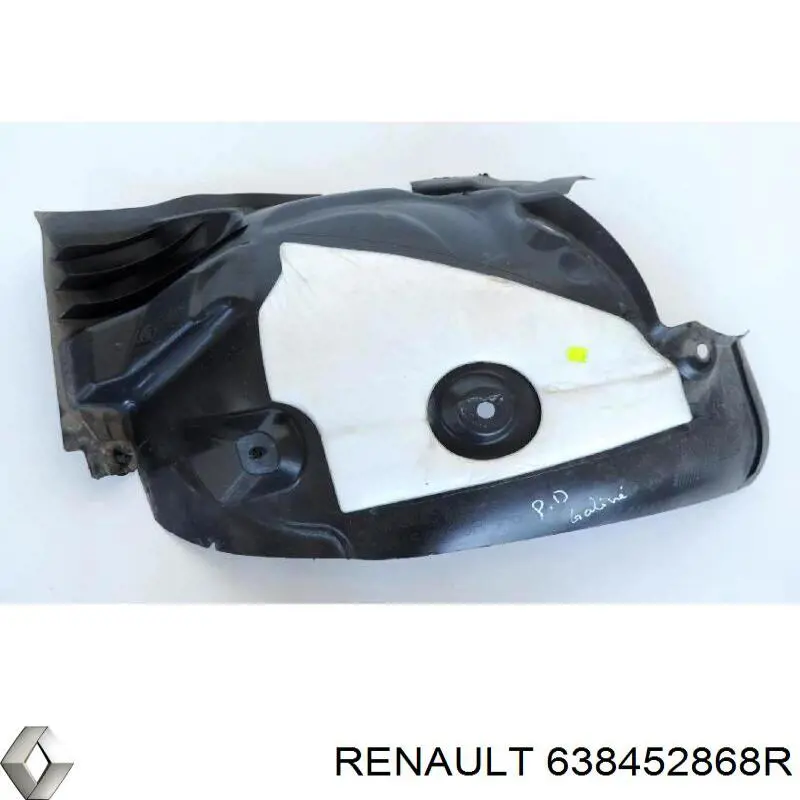 Guarda-barras direito traseiro do pára-lama dianteiro Renault (RVI) 638452868R preço, a partir de 35,74 USD