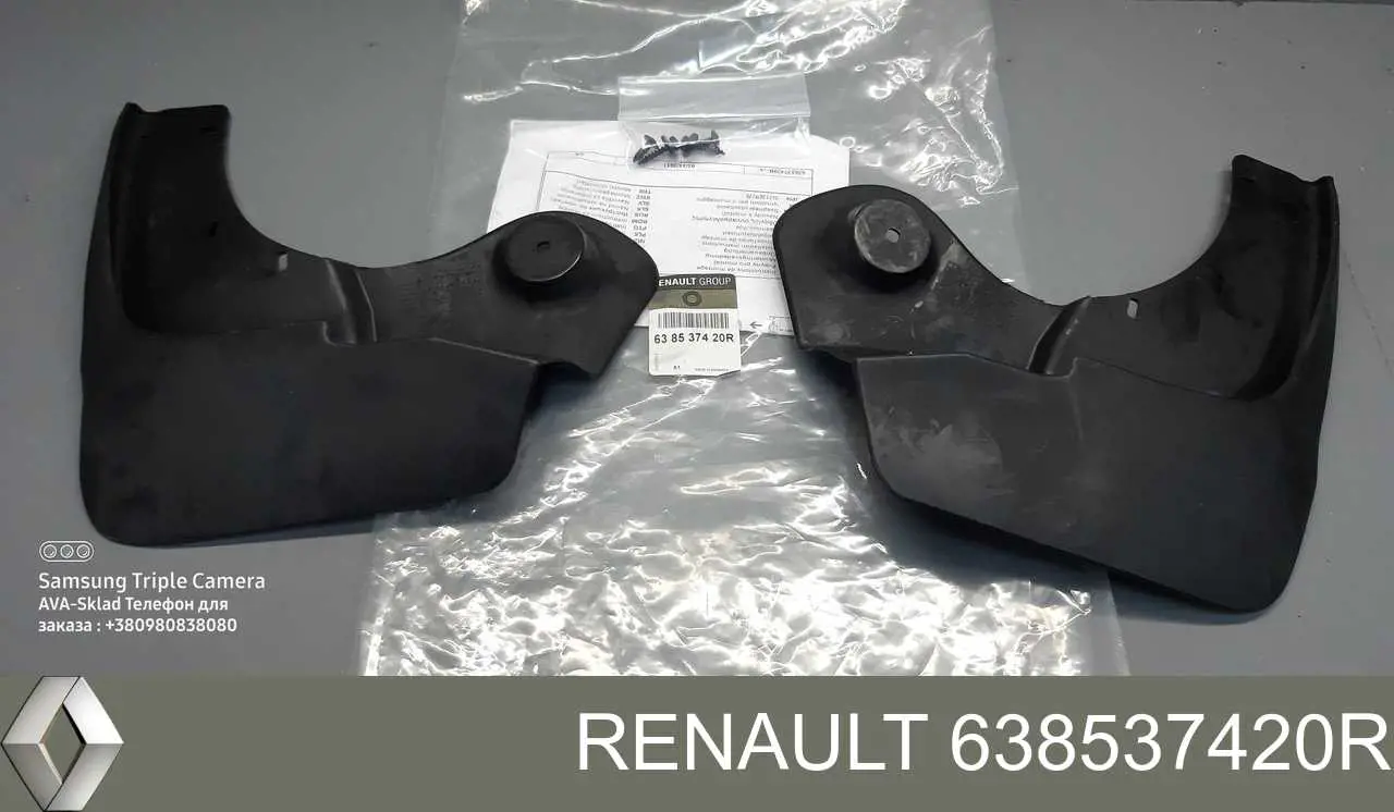 Compre 638537420R Renault (RVI) Protetores de lama dianteiros, kit