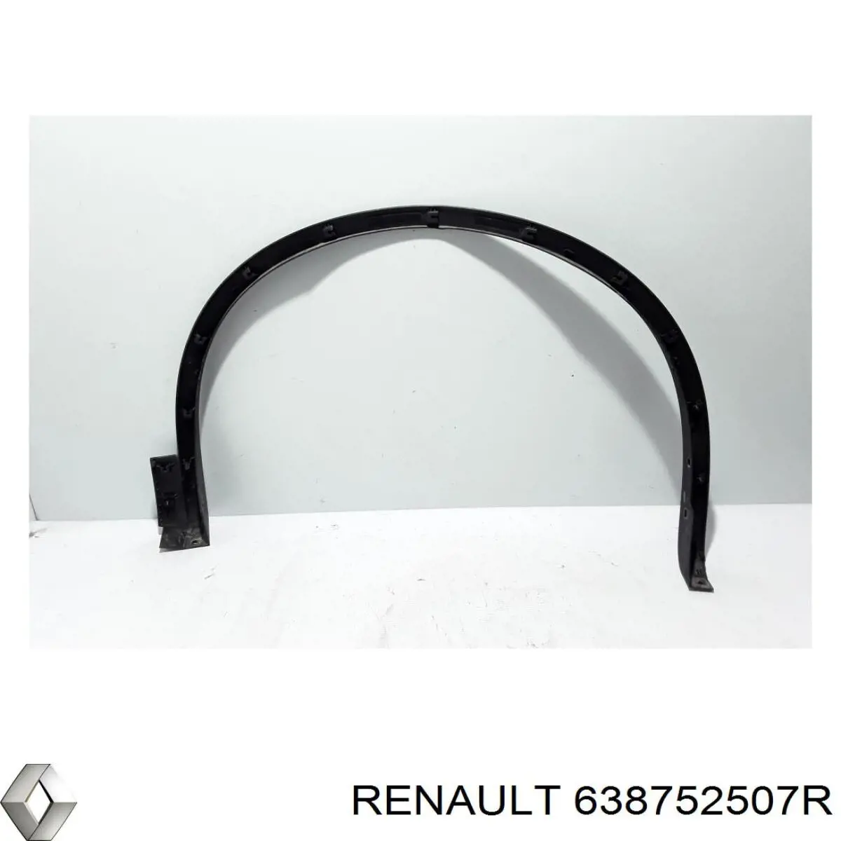 638752507R Renault (RVI) Expansor (placa sobreposta) de arco do pára-lama dianteiro esquerdo