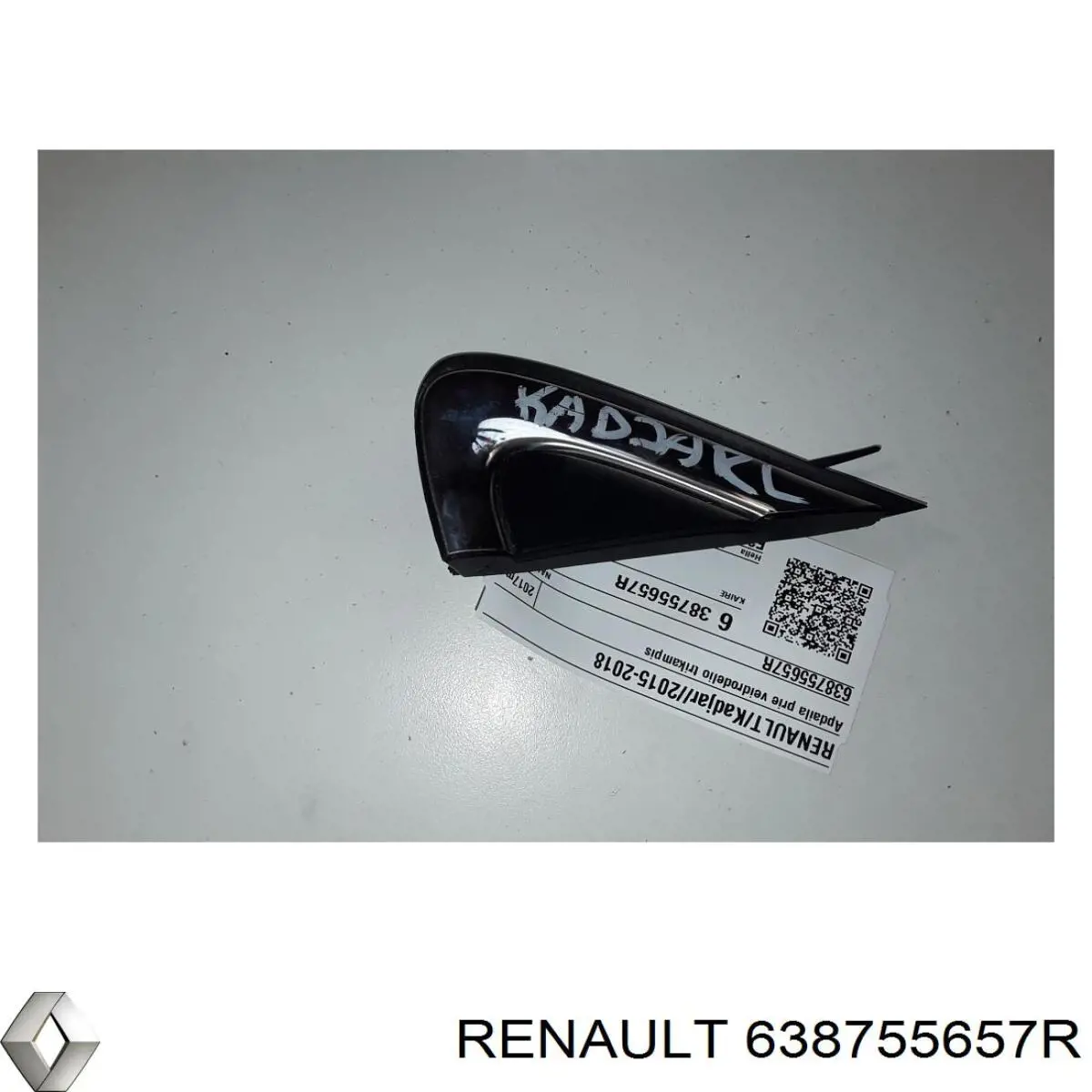 Moldura do pára-lama dianteiro esquerdo Renault (RVI) 638755657R preço, a partir de 45,97 USD