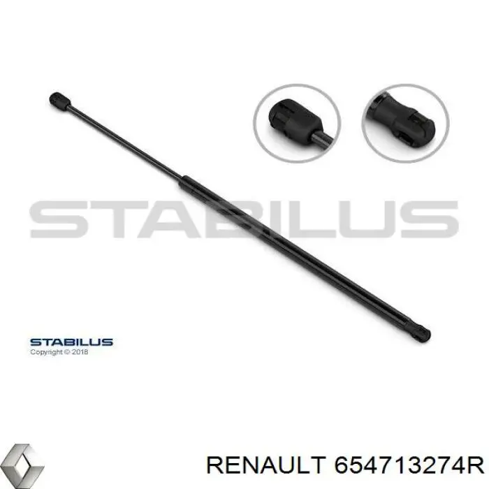 Amortecedor da capota Renault (RVI) 654713274R preço, a partir de 20,73 USD