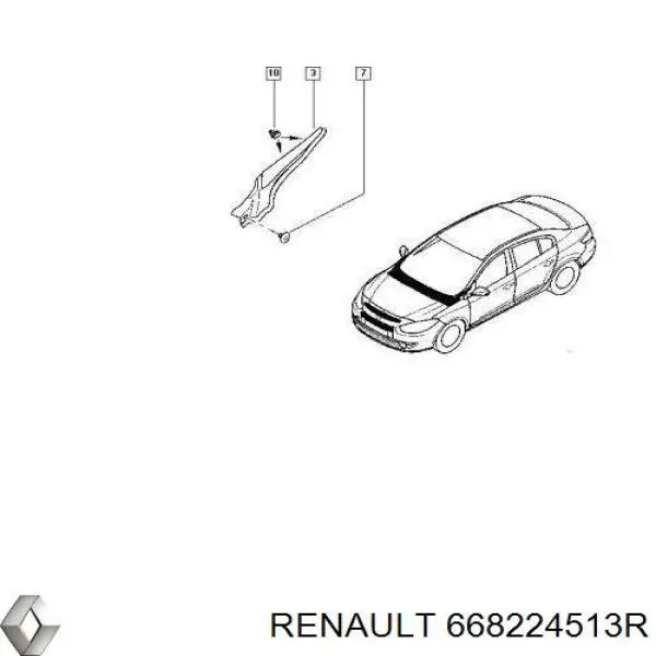 Tampão lateral de bofes Renault (RVI) 668224513R preço, a partir de 43,01 USD