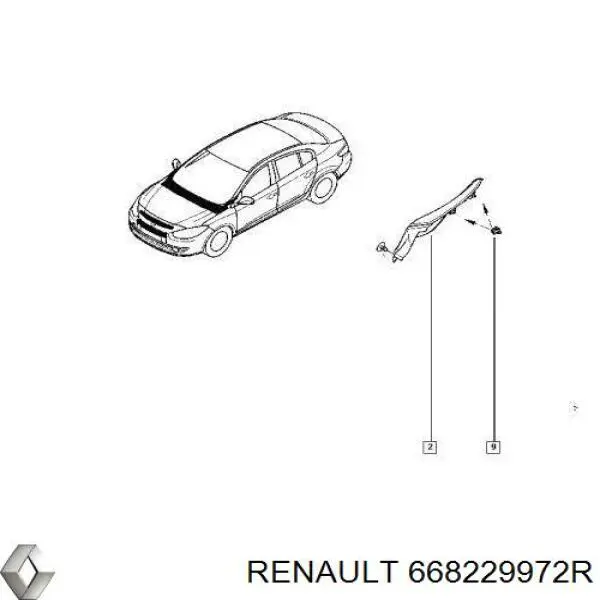 668229972R Renault (RVI) Tampão lateral de bofes