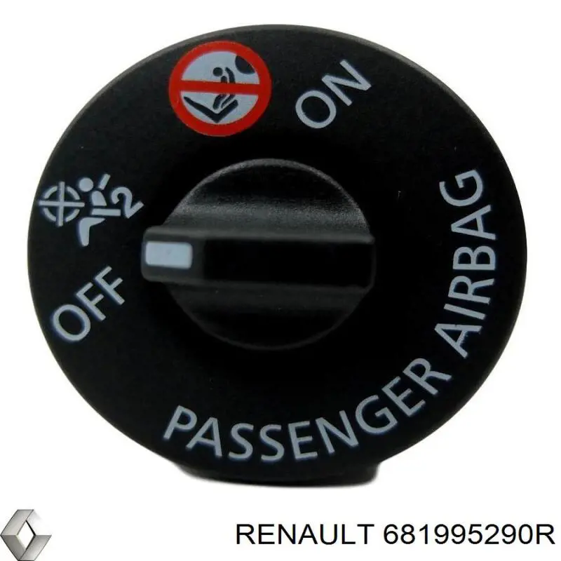 681995290R Renault (RVI) Botão de desligação dos cintos de segurança AIRBAG
