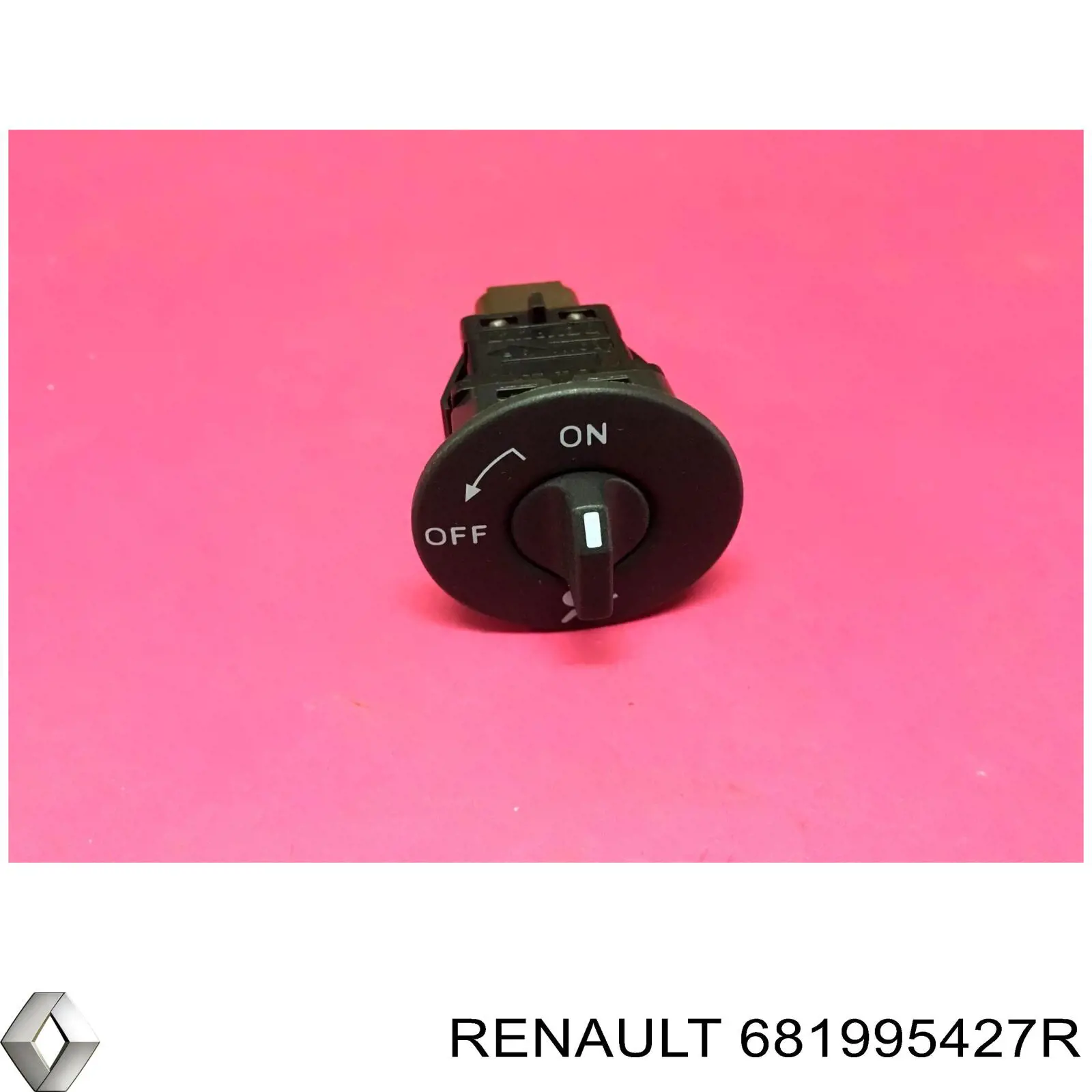 681995427R Renault (RVI) Fecho de desligação (desativação) de cinto de segurança de passageiro