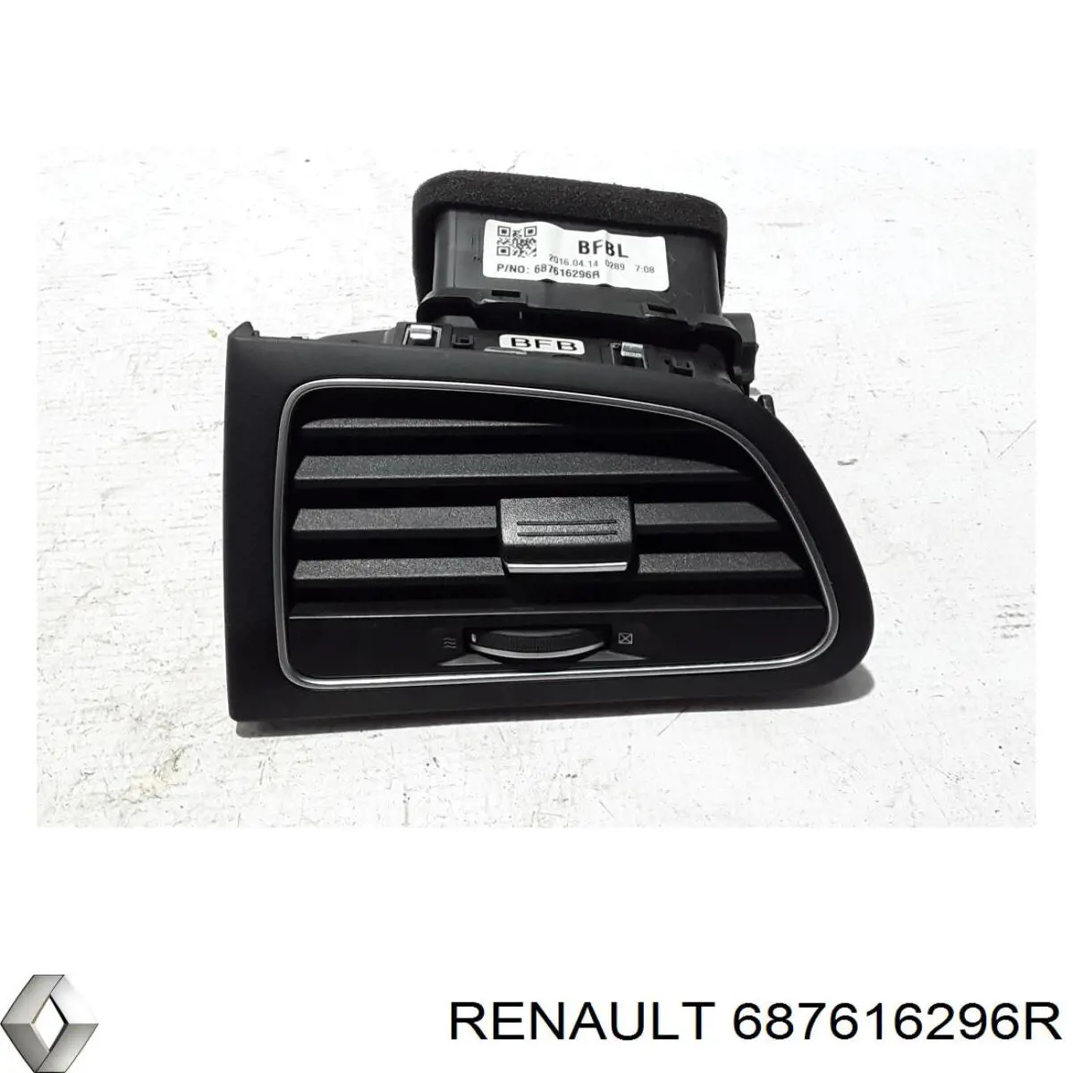 Grelha esquerda de ventilação de salão no "painel de instrumentos" Renault (RVI) 687616296R preço, a partir de 78,32 USD