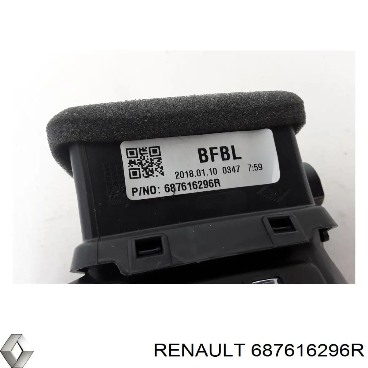 Compre 687616296R Renault (RVI) Grelha esquerda de ventilação de salão no "painel de instrumentos"