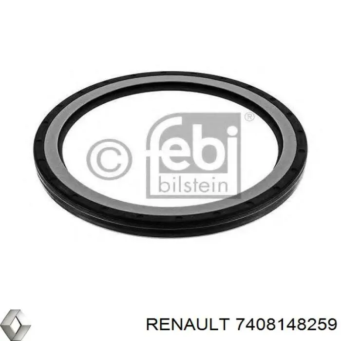 Vedação traseira de cambota de motor 7408148259 Renault (RVI)
