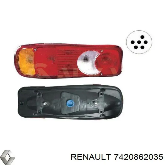 5511944RUE Depo/Loro/Abakus Lanterna traseira direita