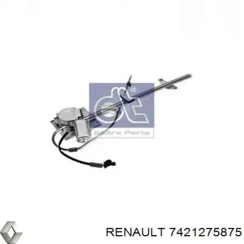 7421275875 Renault (RVI) Mecanismo de acionamento de vidro da porta dianteira esquerda