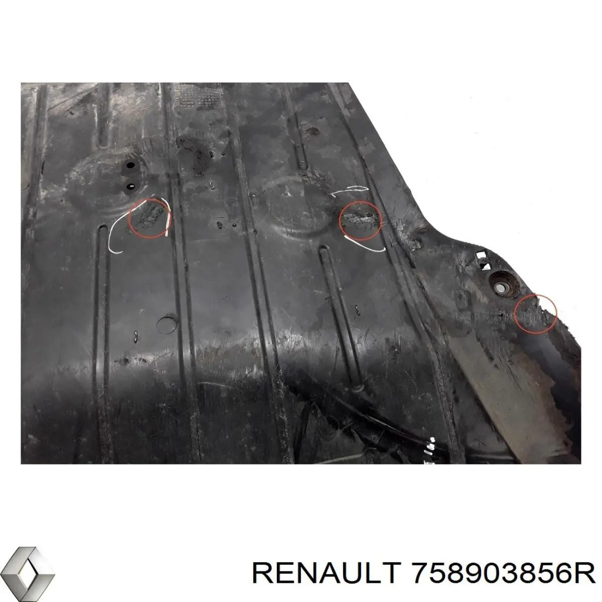 758903856R Renault (RVI) Proteção de motor, de panela (da seção de motor)