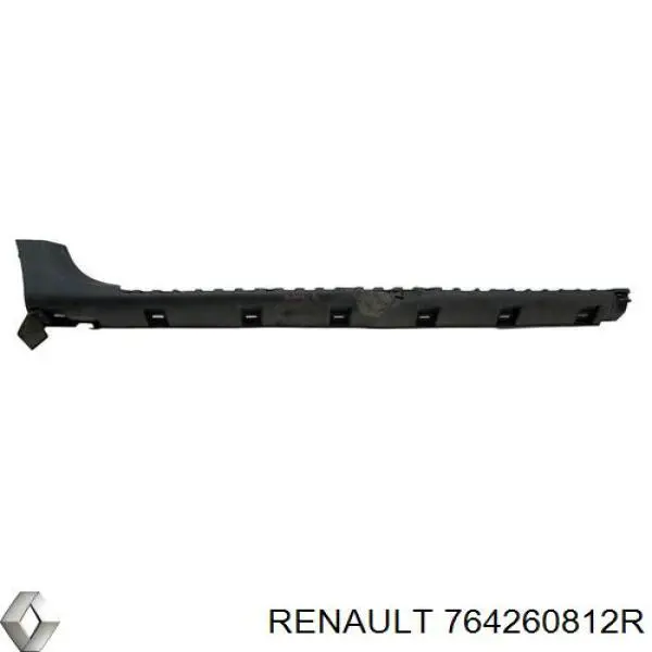 Placa sobreposta (moldura) externa direita de acesso Renault (RVI) 764260812R preço, a partir de 72,66 USD