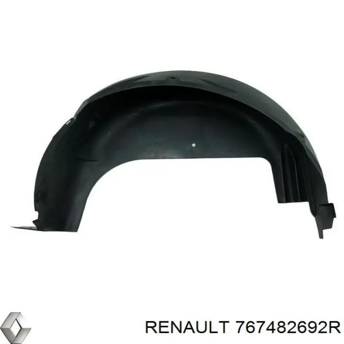 767482692R Renault (RVI) Guarda-barras do pára-lama traseiro direito