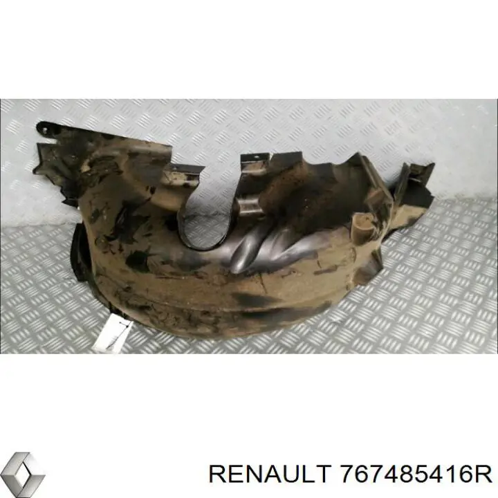 767485416R Renault (RVI) Guarda-barras do pára-lama traseiro direito