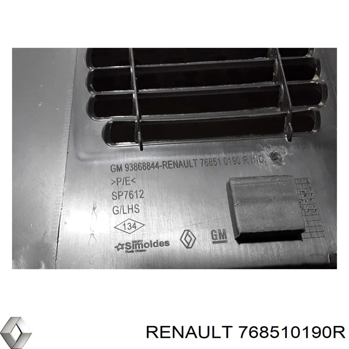 Placa sobreposta de estribo Renault (RVI) 768510190R preço, a partir de 51,08 USD