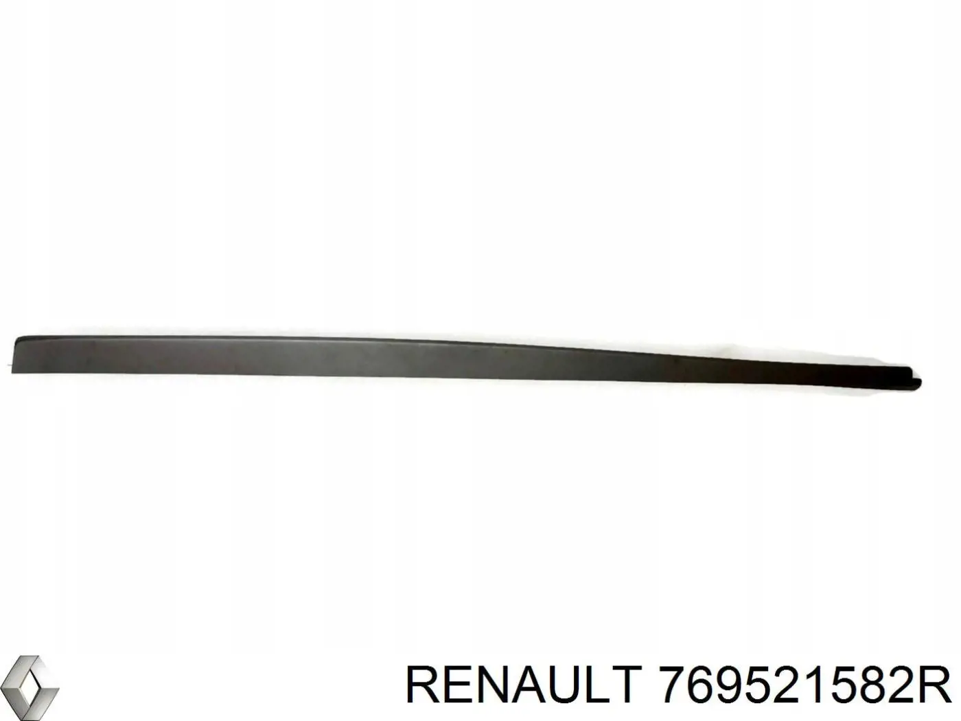 769521582R Renault (RVI) Placa sobreposta (moldura) externa esquerda de acesso