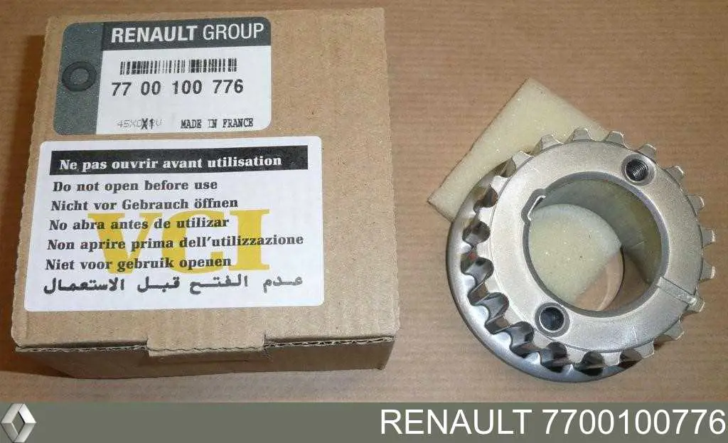 Engrenagem de cadeia da roda dentada de acionamento de cambota de motor Renault (RVI) 7700100776 preço, a partir de 20,72 USD