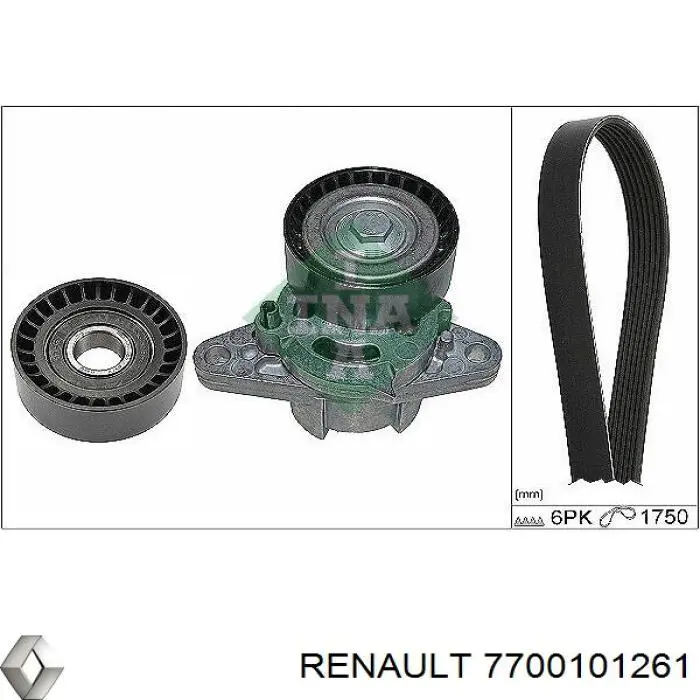 Compre 7700101261 Renault (RVI) Correia dos conjuntos de transmissão