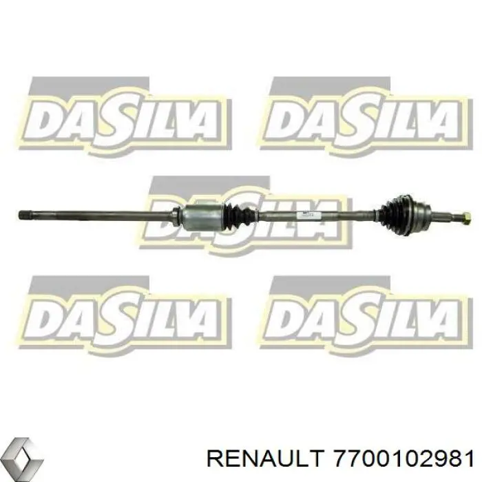 Semieixo (acionador) dianteiro direito Renault (RVI) 7700102981 preço, a partir de 129,40 USD