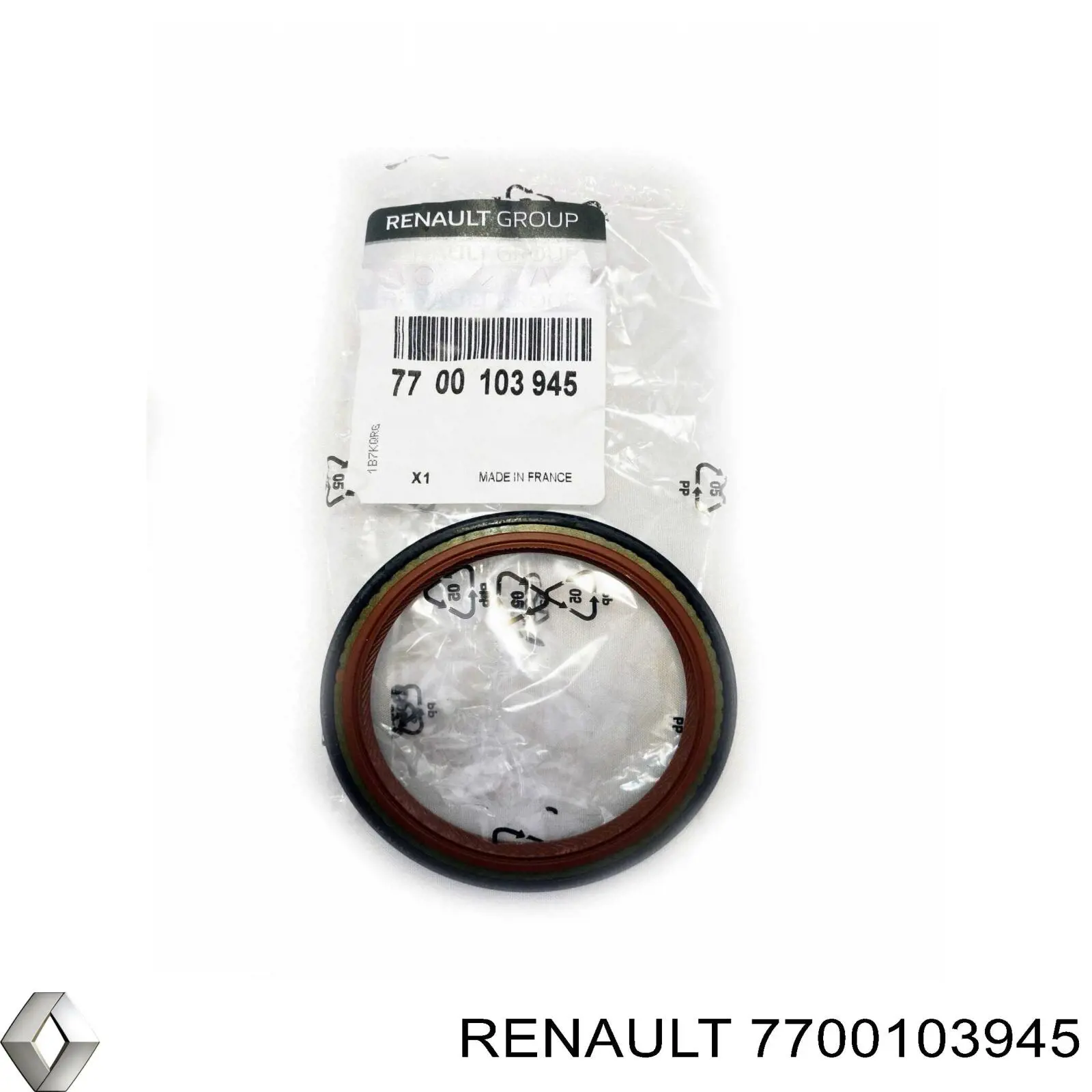 7700103945 Renault (RVI) Vedação dianteira de cambota de motor