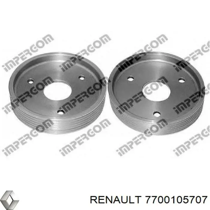 Compre 7700105707 Renault (RVI) Polia de bomba da Direção hidrâulica assistida
