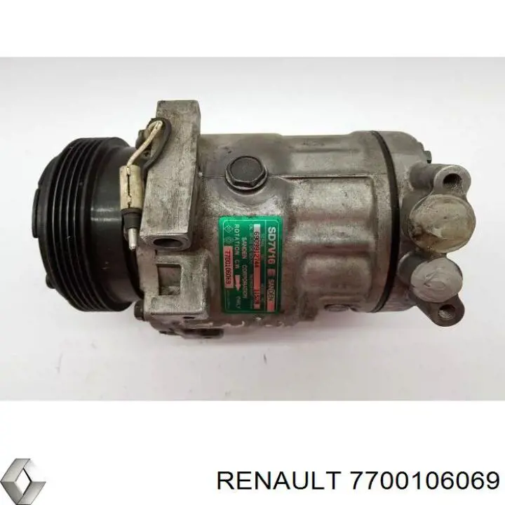 Compressor de aparelho de ar condicionado Renault (RVI) 7700106069 preço, a partir de 98,92 USD