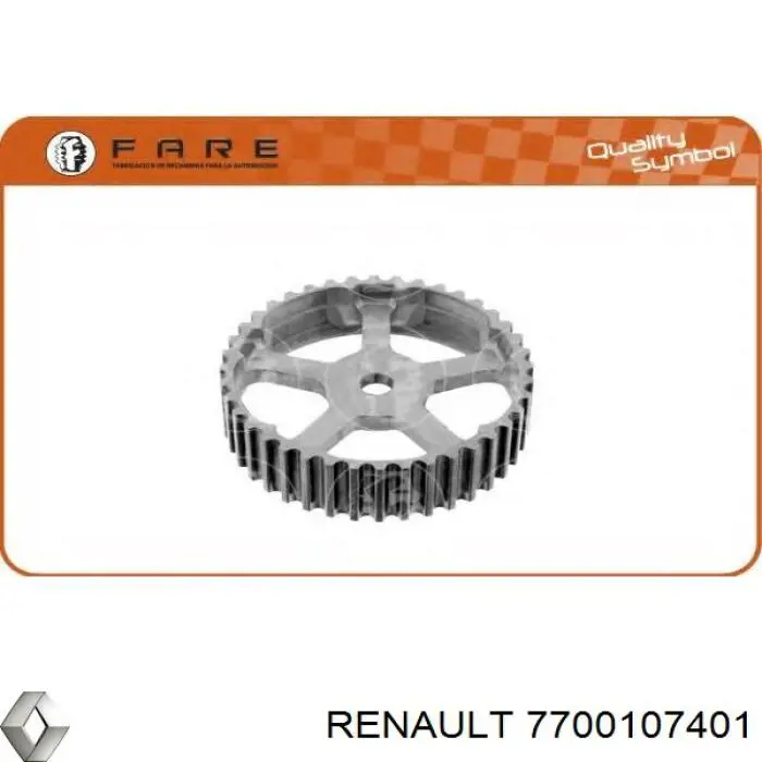 7700107401 Renault (RVI) Engrenagem de cadeia da roda dentada da árvore distribuidora de motor
