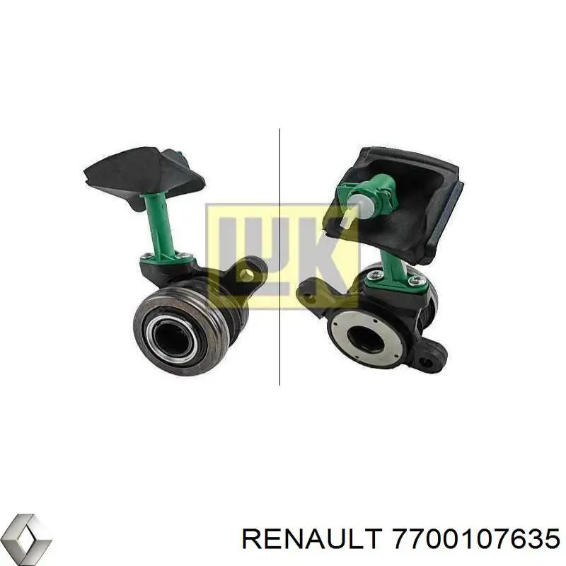 Compre 7700107635 Renault (RVI) Cilindro de trabalho de embraiagem montado com rolamento de desengate