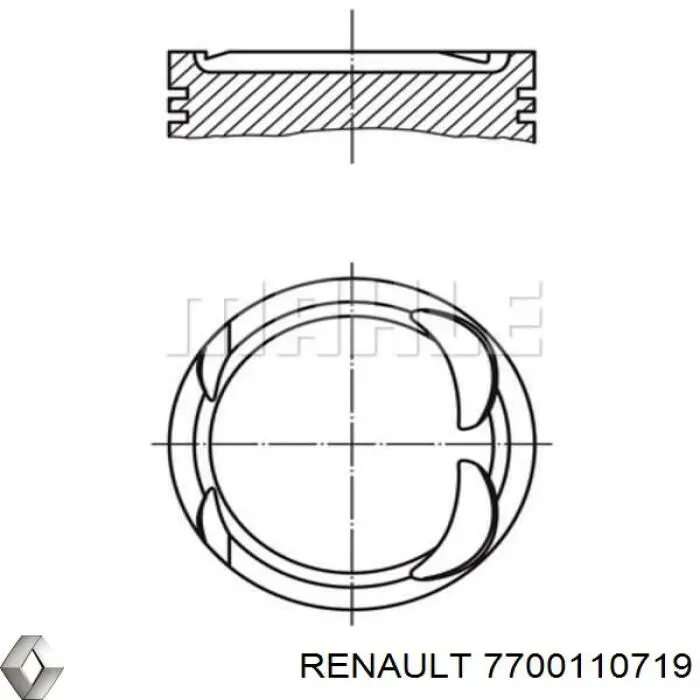 Pistão com passador sem anéis, STD Renault (RVI) 7700110719 preço, a partir de 127,23 USD