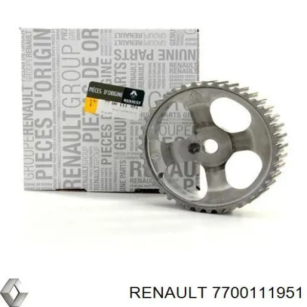 Compre 7700111951 Renault (RVI) Engrenagem de cadeia da roda dentada da árvore distribuidora de motor