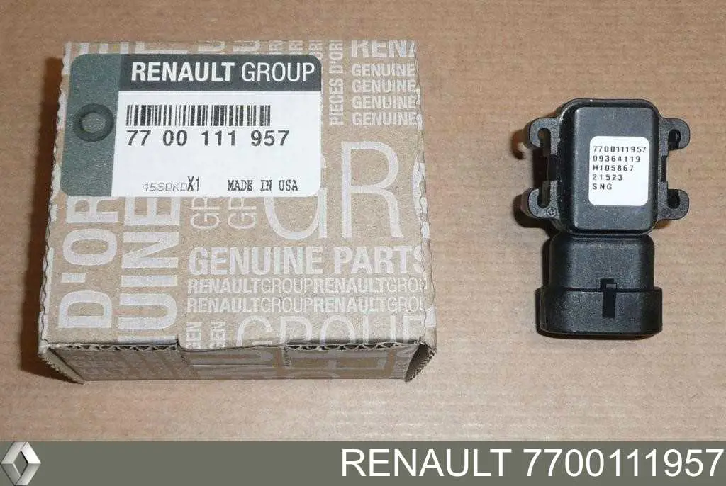Compre 7700111957 Renault (RVI) Sensor de pressão no coletor de admissão, MAP