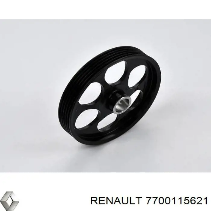 Compre 7700115621 Renault (RVI) Polia de bomba da Direção hidrâulica assistida