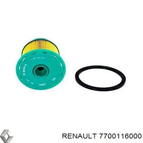 Filtro de combustível Renault (RVI) 7700116000