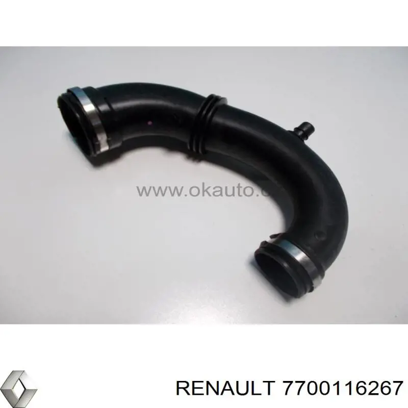 7700116267 Renault (RVI) Cano derivado de ar, entrada na turbina (supercompressão)