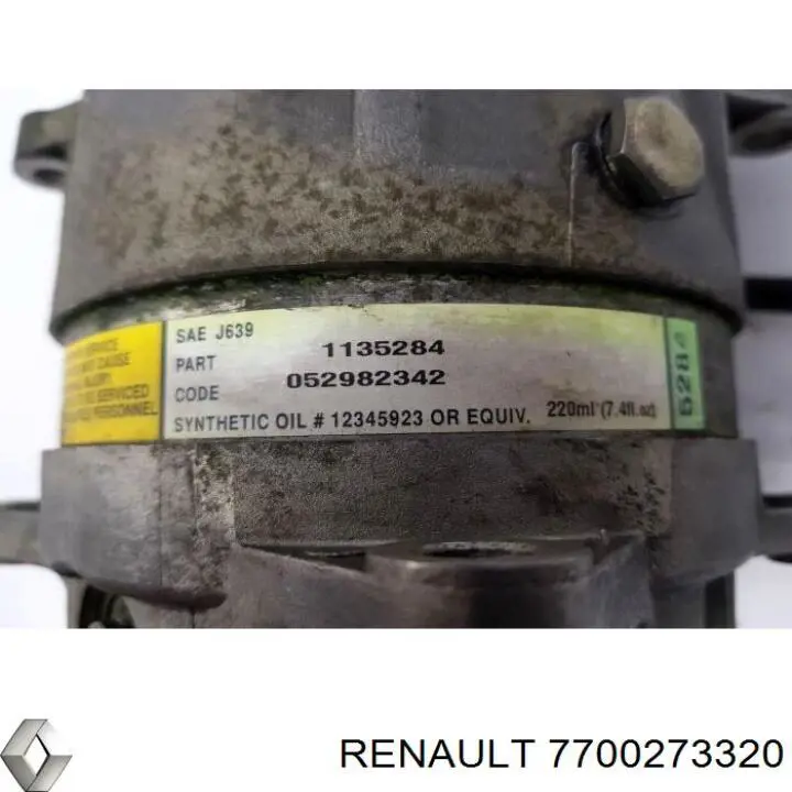 Compressor de aparelho de ar condicionado Renault (RVI) 7700273320 preço, a partir de 95,51 USD