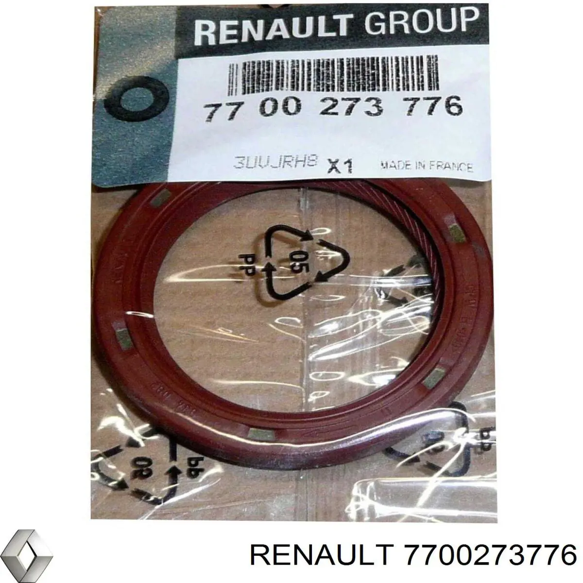 Compre 7700273776 Renault (RVI) Vedação dianteira de cambota de motor