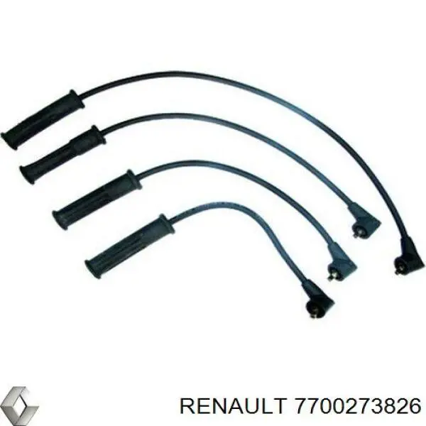 Fios de alta voltagem, kit 7700273826 Renault (RVI)
