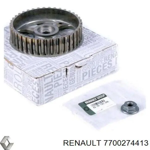7700274413 Renault (RVI) Engrenagem de cadeia da roda dentada da árvore distribuidora de motor