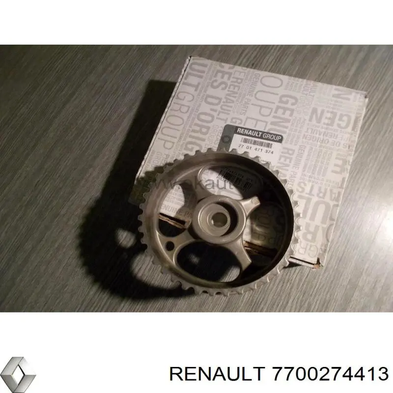 Compre 7700274413 Renault (RVI) Engrenagem de cadeia da roda dentada da árvore distribuidora de motor