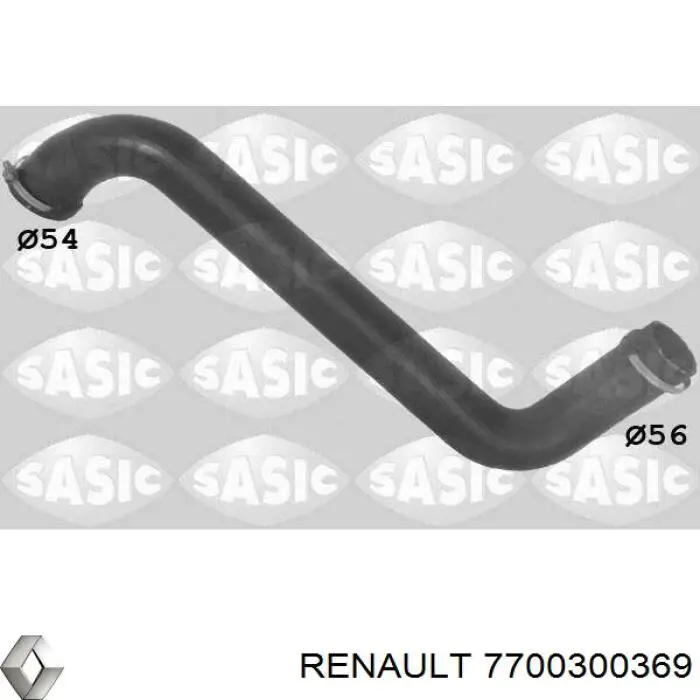 7700300369 Renault (RVI) Mangueira (cano derivado) de intercooler