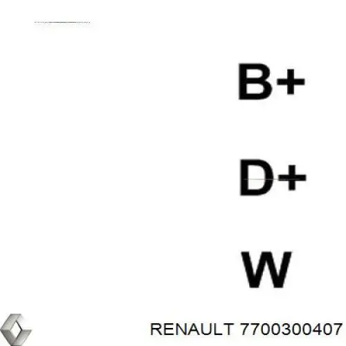 7700300407 Renault (RVI) Gerador